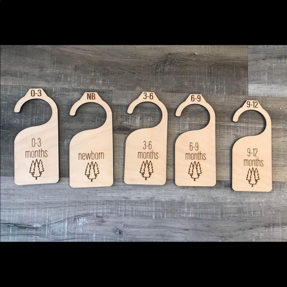 Wooden Nursery Closet Dividers